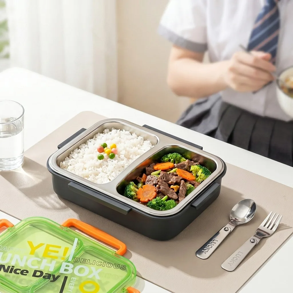 Lonchera Bento de Acero Inoxid - Meal Prep Or Prep Meal reseña y precio