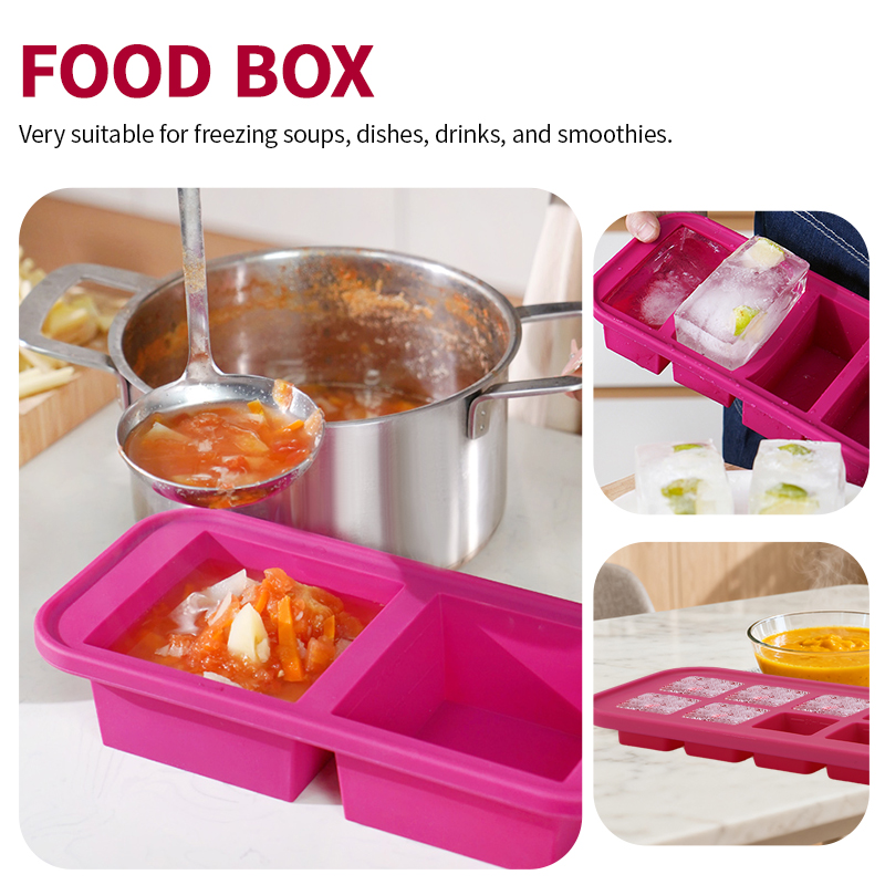 Bandeja de silicona para conge - Meal Prep Template reseña y precio
