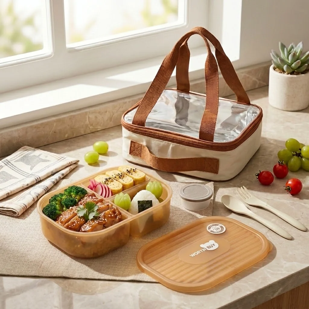 Lonchera Bento de Plástico con - Meal Prep Or Prep Meal reseña y precio