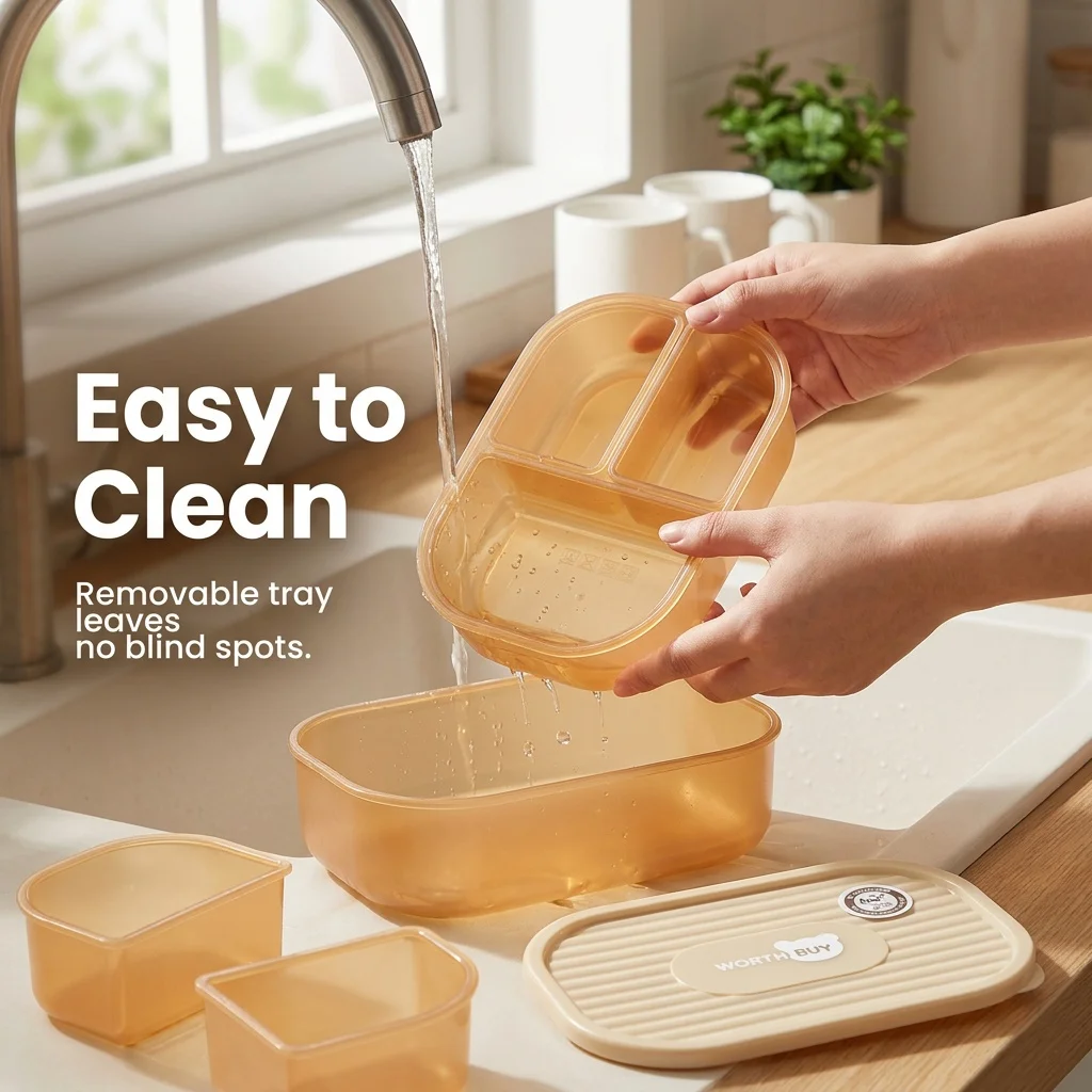 Lonchera Bento de Plástico con - Meal Prep Or Prep Meal reseña y precio