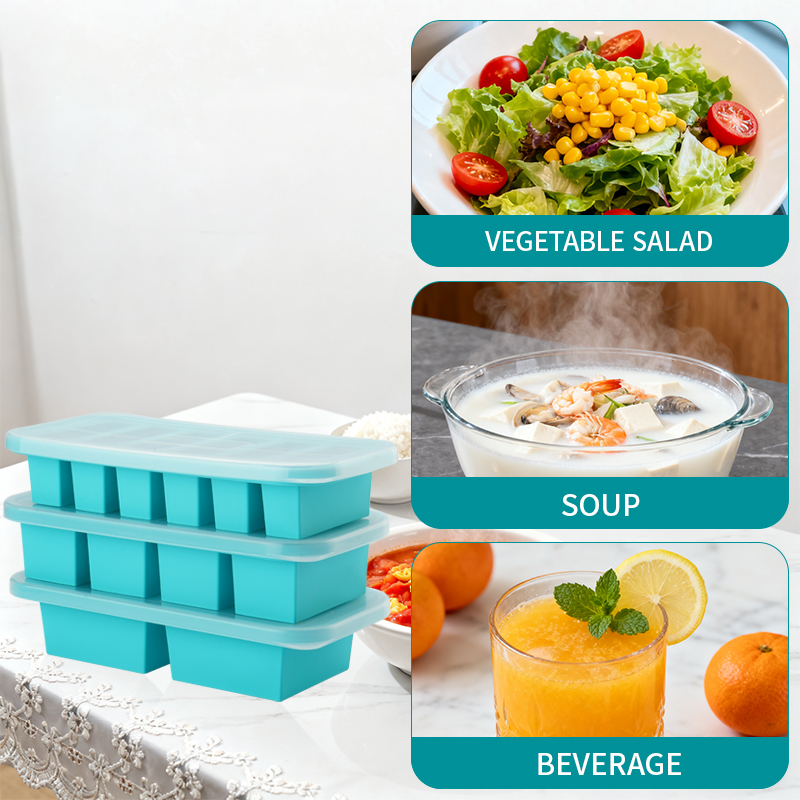 Bandeja de silicona para conge - Meal Prep Template reseña y precio