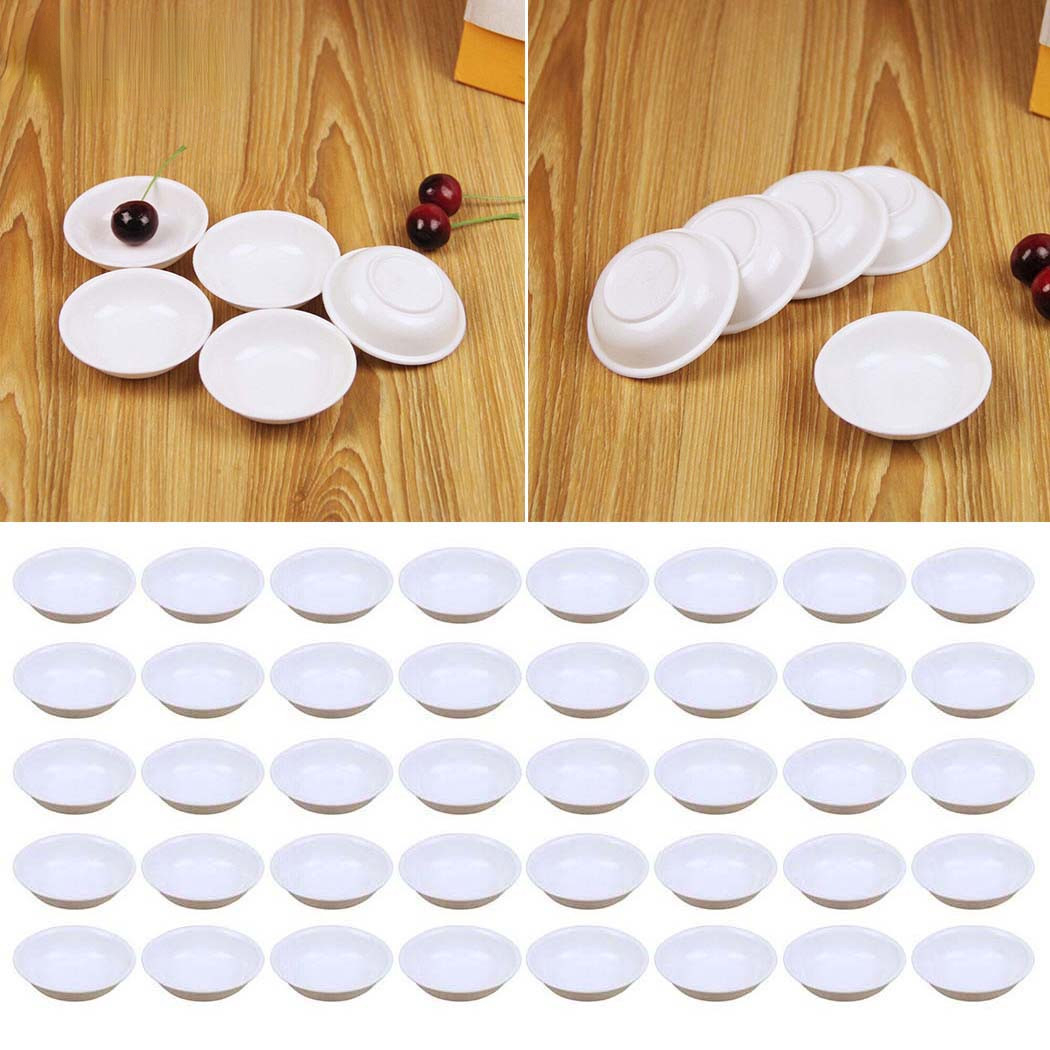 Platos de plástico blanco para - Sauce Dipping Cup reseña y precio